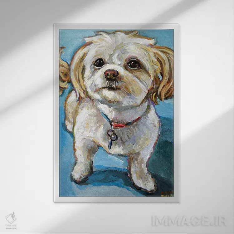 تابلو دکوراتیو مورفی مالتی پو اثر رابرت فلپس - نمای قابدار سفید