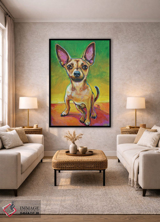 تابلو دکوراتیو اولی چیهواهوا اثر رابرت فلپس - D1B