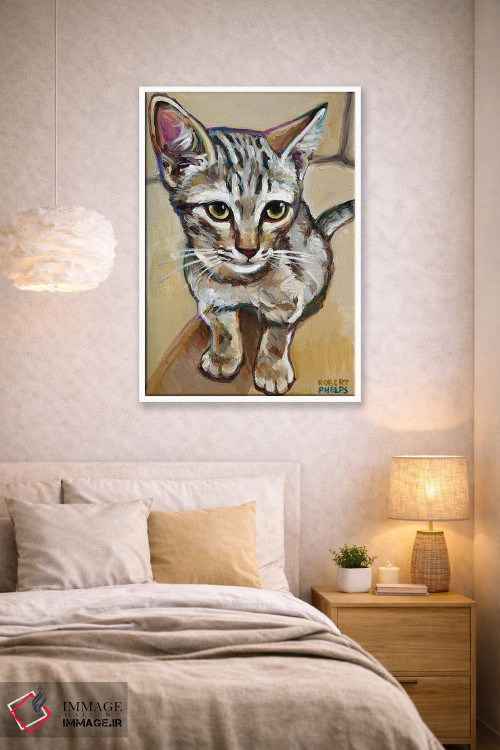 تابلو دکوراتیو لیف گربه کوچک اثر رابرت فلپس - D1W