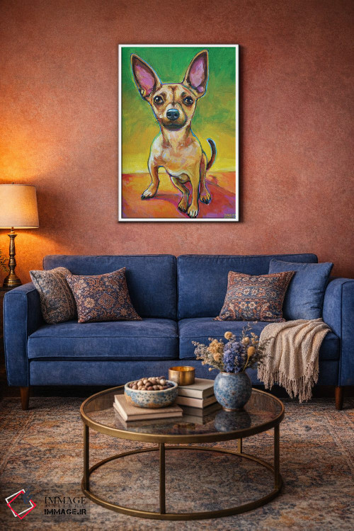 تابلو دکوراتیو اولی چیهواهوا اثر رابرت فلپس - D3W