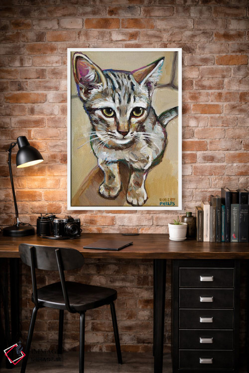 تابلو دکوراتیو لیف گربه کوچک اثر رابرت فلپس - D3W