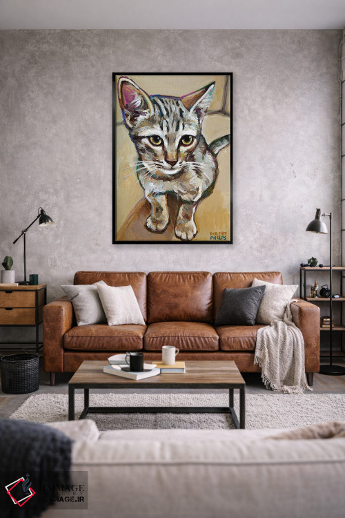تابلو دکوراتیو لیف گربه کوچک اثر رابرت فلپس - D2B