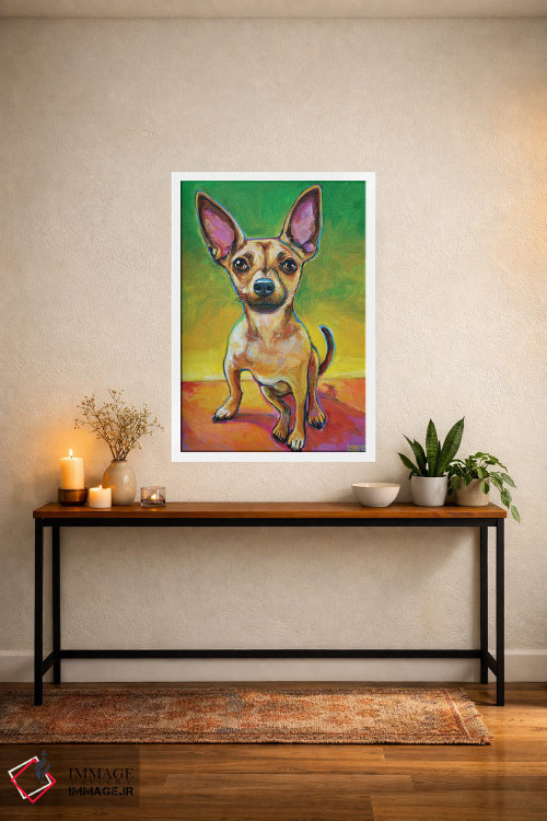 تابلو دکوراتیو اولی چیهواهوا اثر رابرت فلپس - D4W