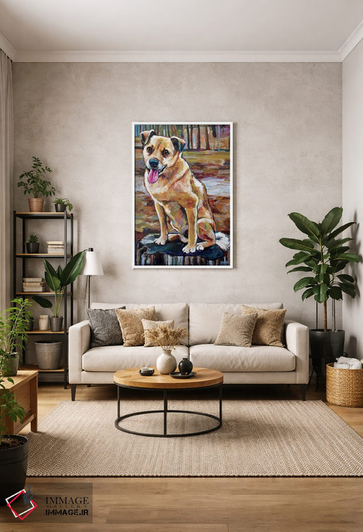 تابلو دکوراتیو شیبا اینو دورگه در جنگل اثر رابرت فلپس - D1W