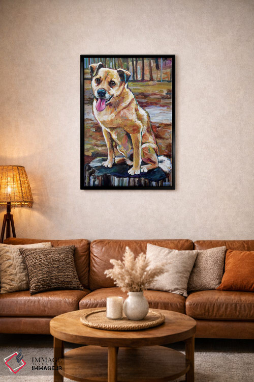 تابلو دکوراتیو شیبا اینو دورگه در جنگل اثر رابرت فلپس - D3B