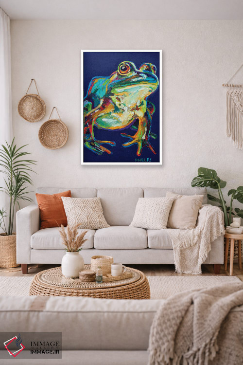 تابلو دکوراتیو قورباغه گاوی اثر رابرت فلپس - D2W