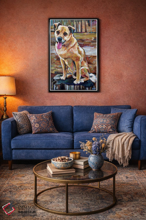 تابلو دکوراتیو شیبا اینو دورگه در جنگل اثر رابرت فلپس - D5B