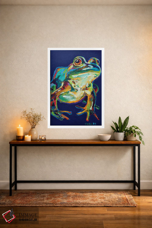 تابلو دکوراتیو قورباغه گاوی اثر رابرت فلپس - D4W
