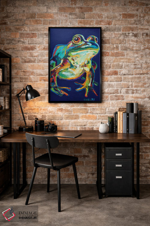 تابلو دکوراتیو قورباغه گاوی اثر رابرت فلپس - D5B