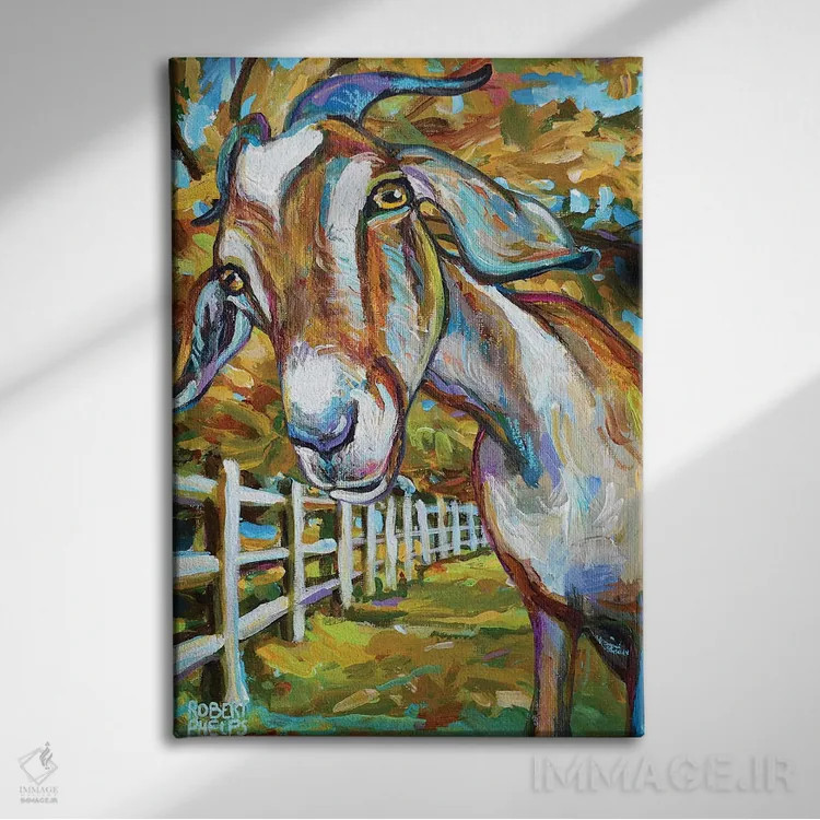 تابلو دکوراتیو ویلبور بز و حصار اثر رابرت فلپس - نمای روبهرو روی دیوار