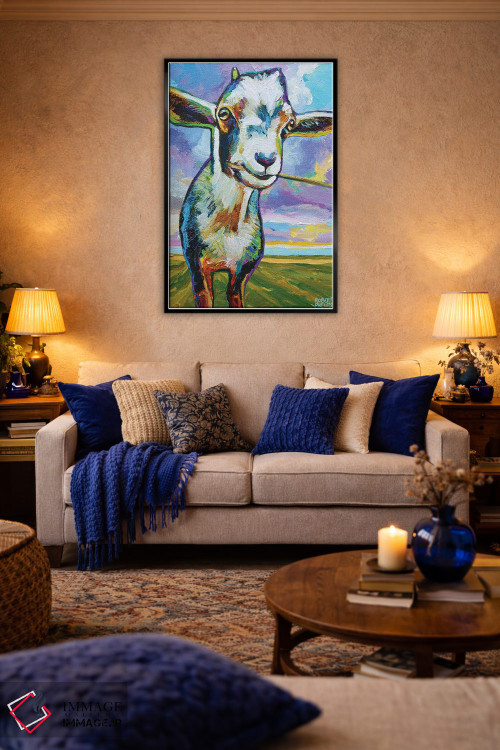 تابلو دکوراتیو تئو بز در مزرعه اثر رابرت فلپس - D4B