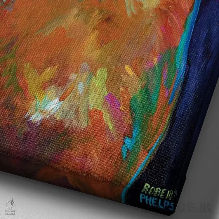 تابلو دکوراتیو چیهواهوآ اثر رابرت فلپس - نمای نزدیک بافت بوم