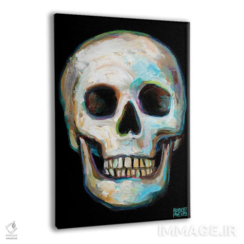 تابلو دکوراتیو جمجمه اثر رابرت فلپس - نمای پرسپکتیو محصول