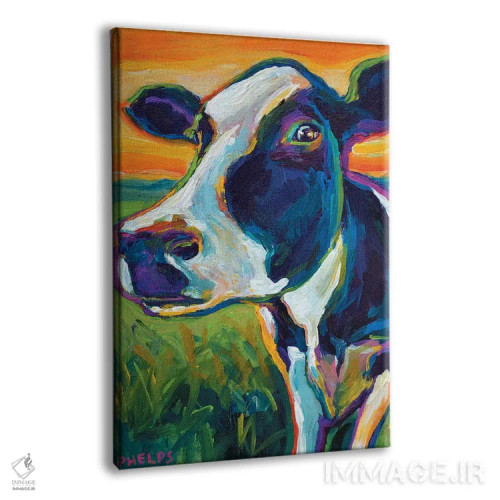 تابلو دکوراتیو گاو اثر رابرت فلپس - نمای پرسپکتیو محصول