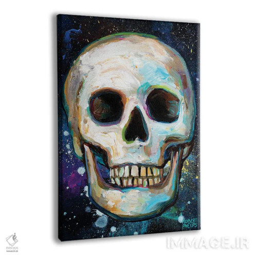 تابلو دکوراتیو جمجمه کهکشانی اثر رابرت فلپس - نمای پرسپکتیو محصول