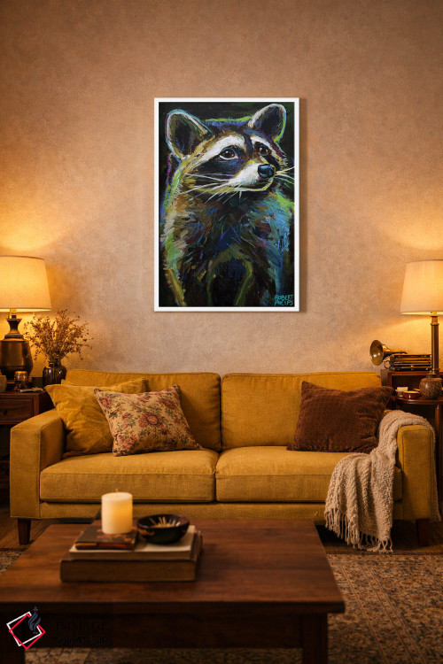 تابلو دکوراتیو راکون اثر رابرت فلپس - D2W