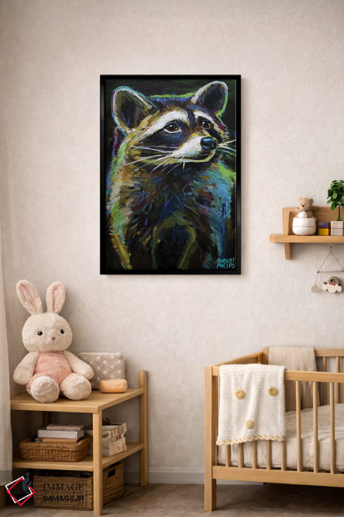 تابلو دکوراتیو راکون اثر رابرت فلپس - D4B