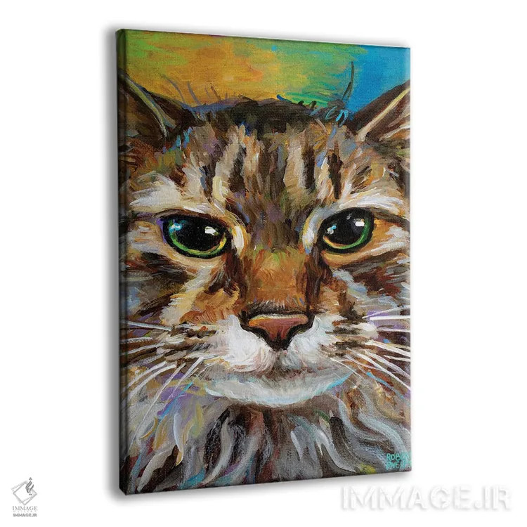 تابلو دکوراتیو گربه مین کون ۲ اثر رابرت فلپس - نمای پرسپکتیو محصول