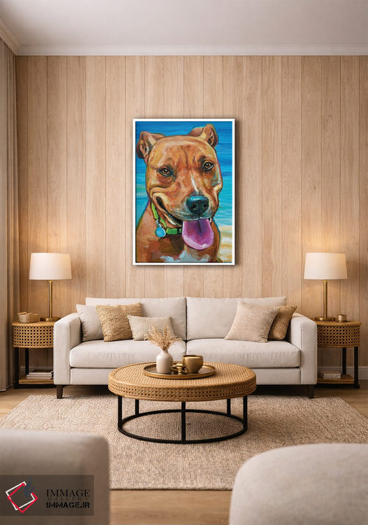 تابلو دکوراتیو سگ ساحلی اثر رابرت فلپس - D1W
