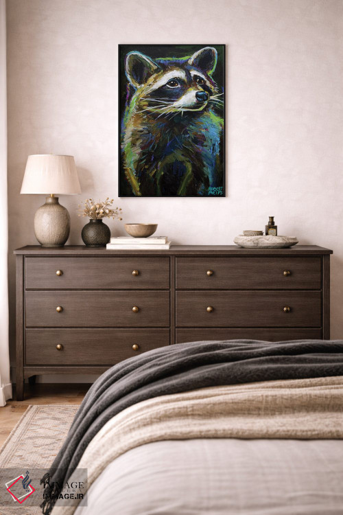 تابلو دکوراتیو راکون اثر رابرت فلپس - D5B