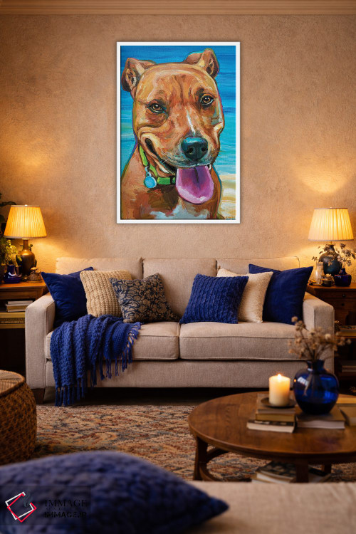 تابلو دکوراتیو سگ ساحلی اثر رابرت فلپس - D2W