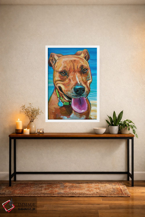 تابلو دکوراتیو سگ ساحلی اثر رابرت فلپس - D3W