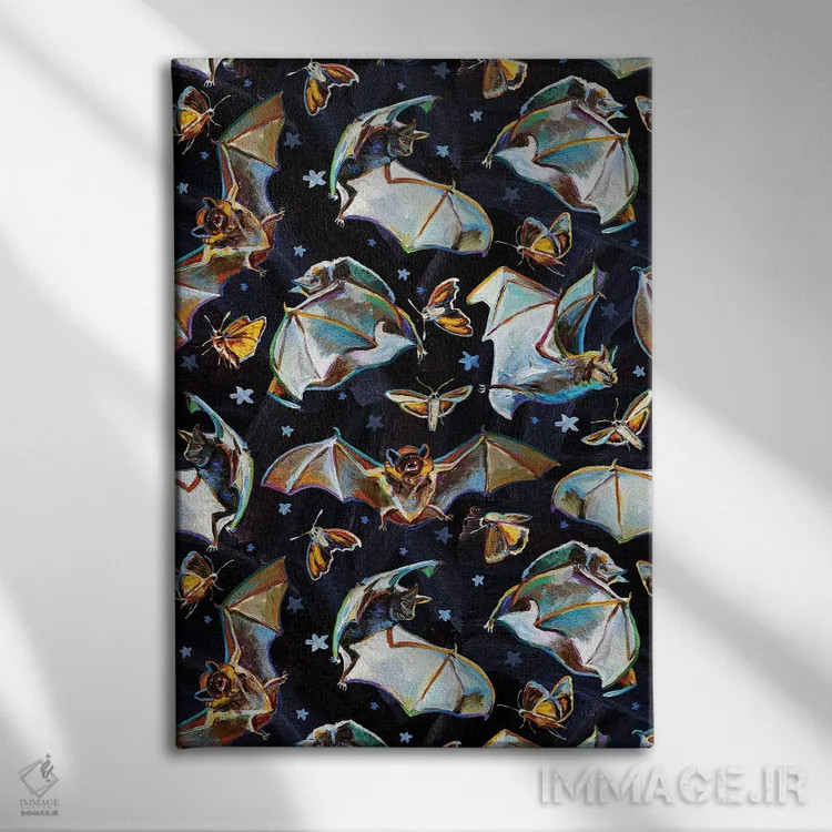 تابلو دکوراتیو شور نیمه شب ۲ اثر رابرت فلپس - نمای روبهرو روی دیوار