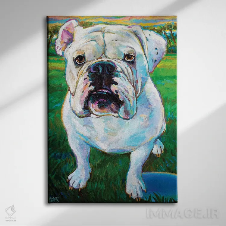 تابلو دکوراتیو بابا ۱ اثر رابرت فلپس - نمای روبهرو روی دیوار