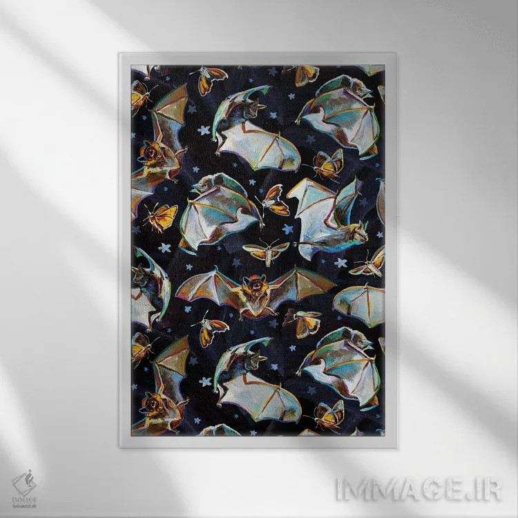 تابلو دکوراتیو شور نیمه شب ۲ اثر رابرت فلپس - نمای قابدار سفید