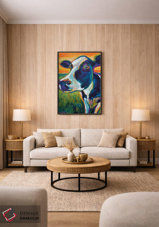 تابلو دکوراتیو گاو اثر رابرت فلپس - D1B