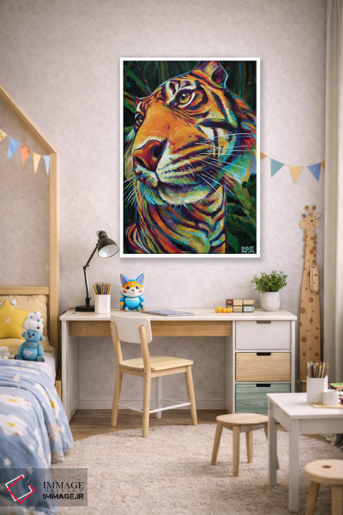 تابلو دکوراتیو ببر جنگلی اثر رابرت فلپس - D1W