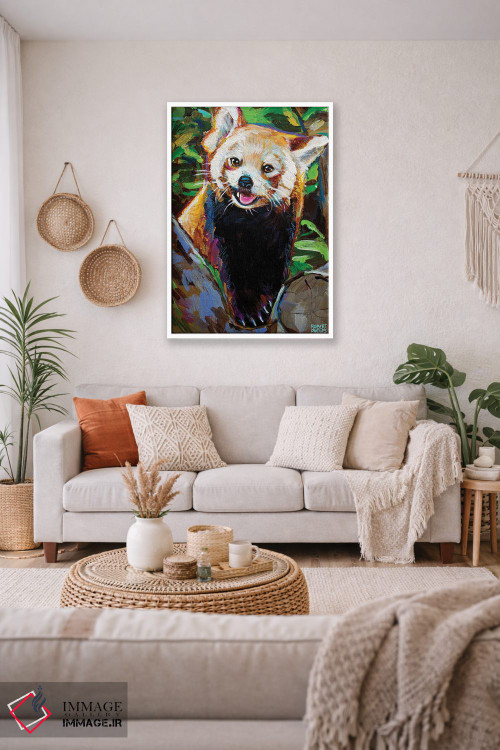 تابلو دکوراتیو پاندای قرمز اثر رابرت فلپس - D1W