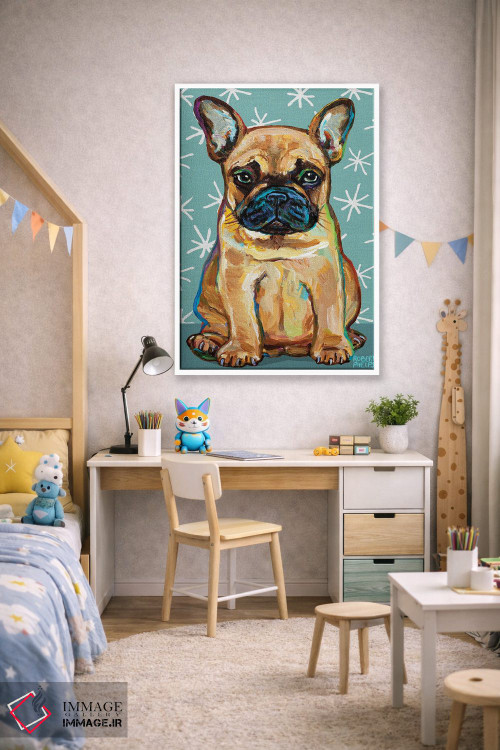 تابلو دکوراتیو توله فرنچی و ستاره ها اثر رابرت فلپس - D1W