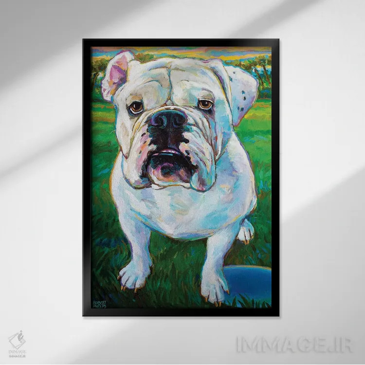 تابلو دکوراتیو بابا ۱ اثر رابرت فلپس - نمای قابدار مشکی