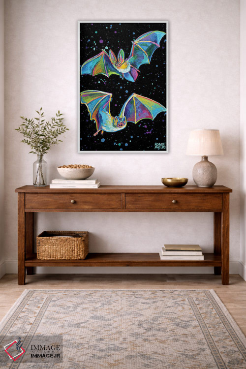 تابلو دکوراتیو خفاش های پارتی اثر رابرت فلپس - D2W
