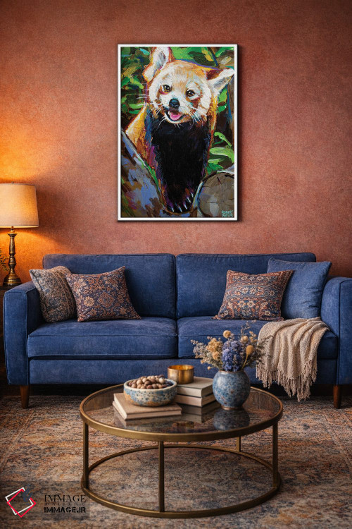 تابلو دکوراتیو پاندای قرمز اثر رابرت فلپس - D2W