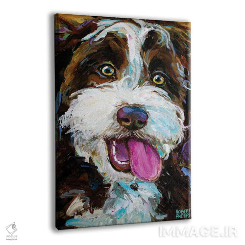 تابلو دکوراتیو آسی دودل شاد ۱ اثر رابرت فلپس - نمای پرسپکتیو محصول