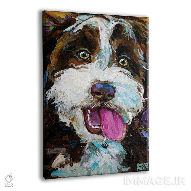 تابلو دکوراتیو آسی دودل شاد ۱ اثر رابرت فلپس - نمای پرسپکتیو محصول