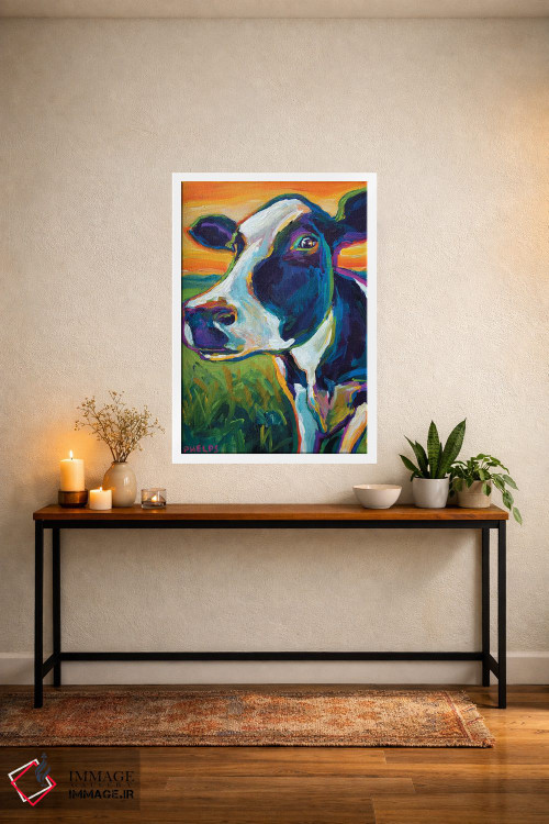 تابلو دکوراتیو گاو اثر رابرت فلپس - D4W