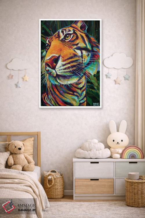 تابلو دکوراتیو ببر جنگلی اثر رابرت فلپس - D4W