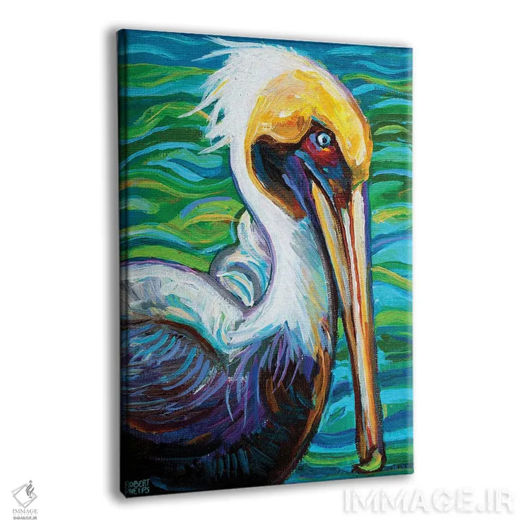 تابلو دکوراتیو پلیکان فلوریدا اثر رابرت فلپس - نمای پرسپکتیو محصول