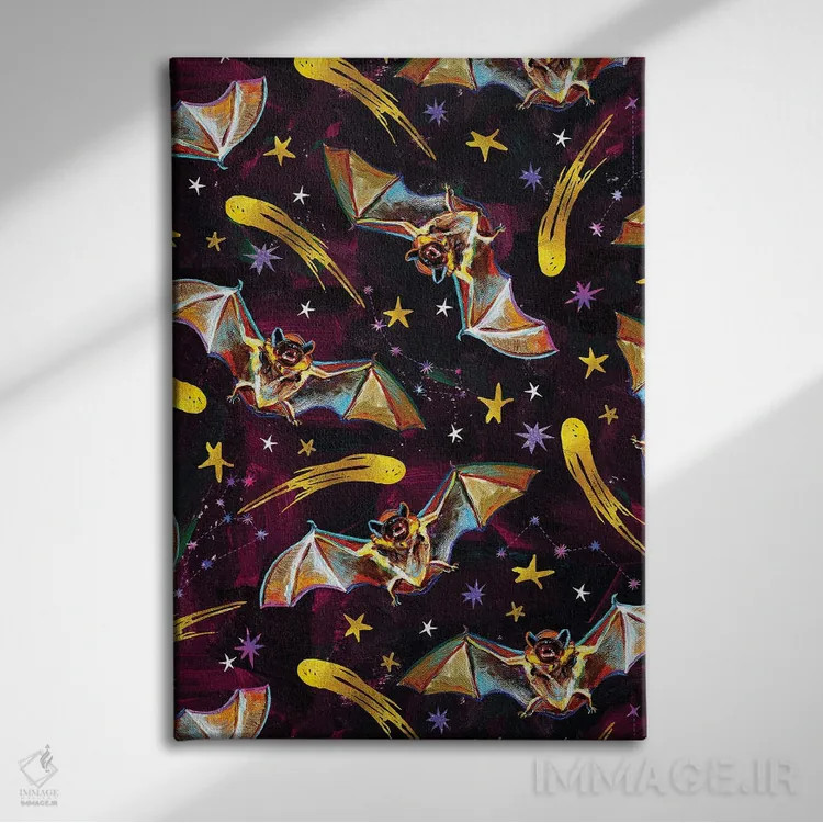 تابلو دکوراتیو طرح خفاش خون آشام ۲ اثر رابرت فلپس - نمای روبهرو روی دیوار