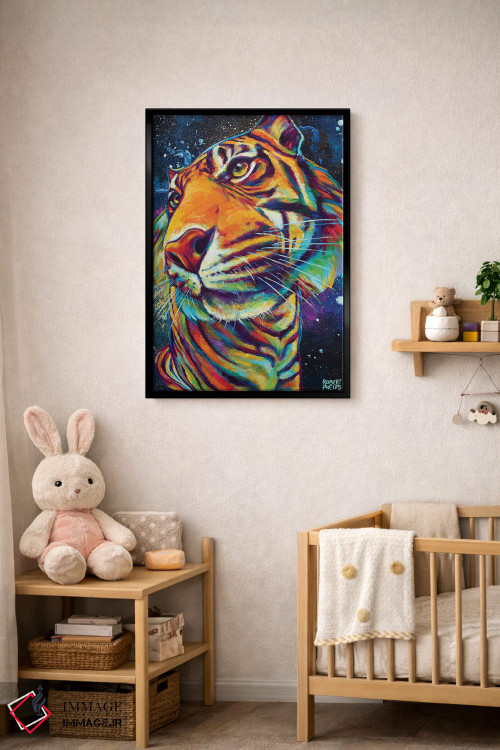 تابلو دکوراتیو ببر کهکشانی اثر رابرت فلپس - D5B