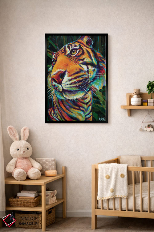 تابلو دکوراتیو ببر جنگلی اثر رابرت فلپس - D5B