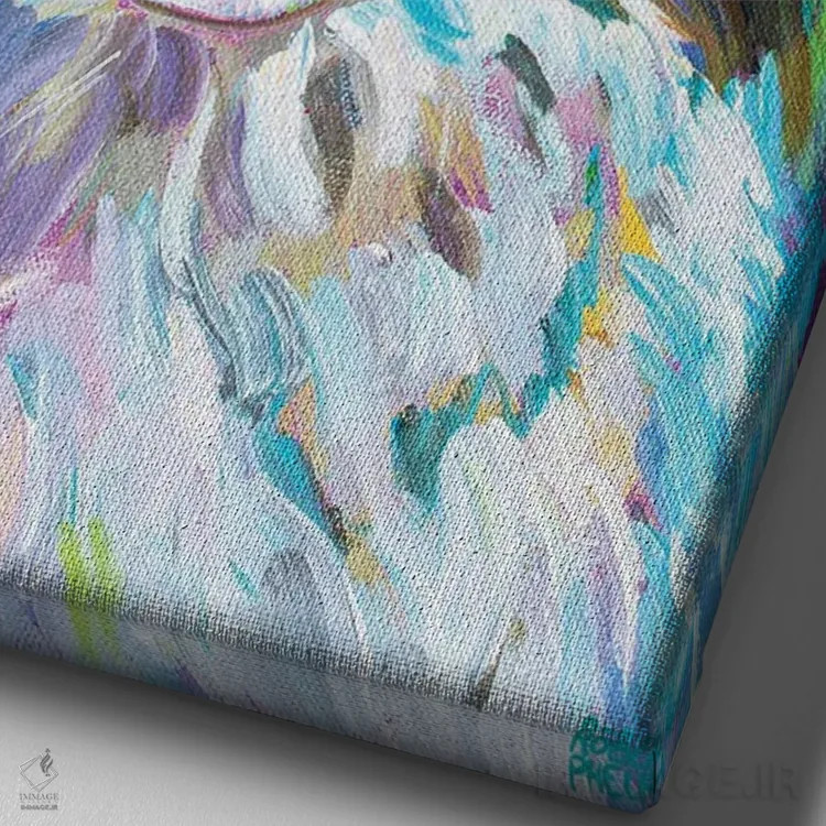 تابلو دکوراتیو مرلین ۲ اثر رابرت فلپس - نمای نزدیک بافت بوم