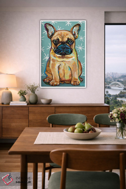 تابلو دکوراتیو توله فرنچی و ستاره ها اثر رابرت فلپس - D6W