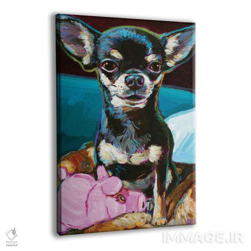 تابلو دکوراتیو بیبی چیهواهوآ عروسکی اثر رابرت فلپس - نمای پرسپکتیو محصول