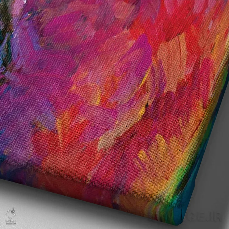 تابلو دکوراتیو گالا اثر رابرت فلپس - نمای نزدیک بافت بوم