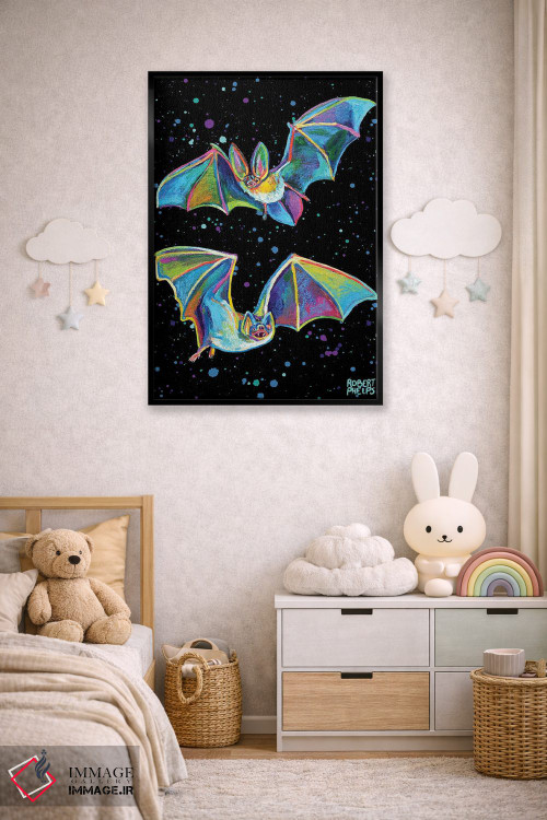 تابلو دکوراتیو خفاش های پارتی اثر رابرت فلپس - D6B