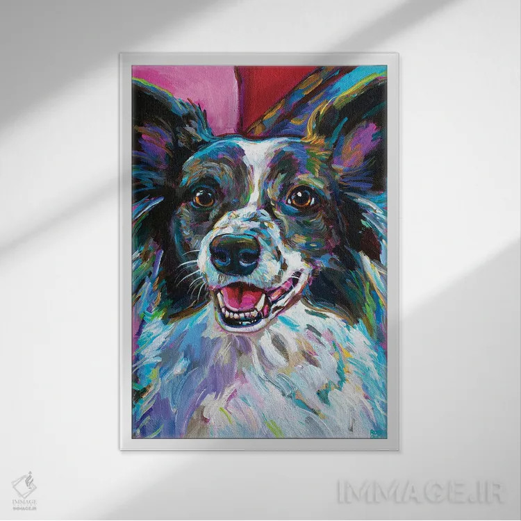 تابلو دکوراتیو مرلین ۲ اثر رابرت فلپس - نمای قابدار سفید